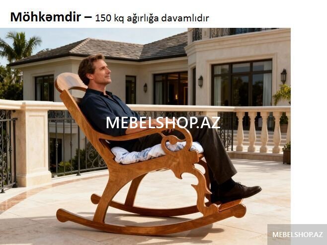 Yellənən kreslo taxtadan mismarsız-metalsız Yellənən kreslo taxtadan mismarsız-metalsız