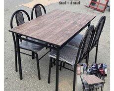 Restoran kafe + bağ, mətbəx üçün stol stullar