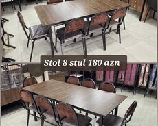 Restoran kafe + bağ, mətbəx və s üçün stol-stul