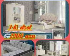 Qonaq və yataq otağı dəsti