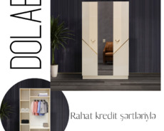 iki qapılı dolab dəhliz dolabı kreditlə dolab