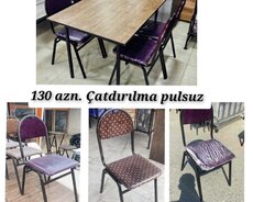 Restoran, bağ, mətbəx üçün masa destleri