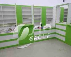 Aptek mebel vitrinləri