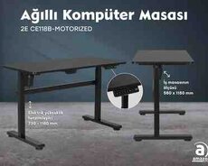 Kompüter masası 2E CE118B-Motorized With Height Adjustment