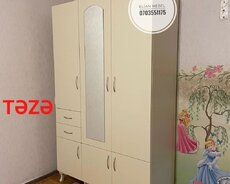 Şifonyer, Açılan, 3 qapılı, Güzgülü, Azərbaycan, Yeni