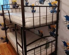 İkimertebeli dəmir çarpayı