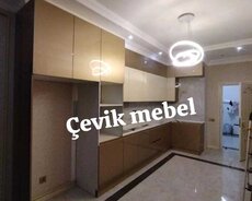 Mətbəx üçün mebellərin sifarişlə yığılması