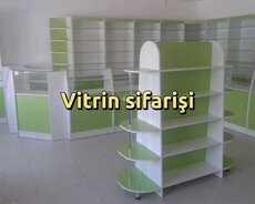 Aptek vitrinləri yığılması