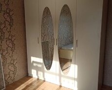 Düz dolab, Yataq otağı üçün, Paltar üçün, Açılan