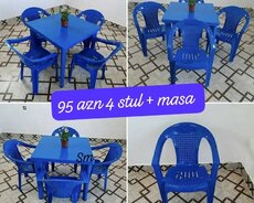Plastik stol stul