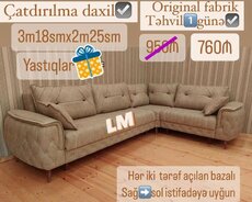 Künc divanlar (fabrik istehsali)