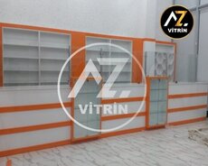 Aptek vitrin mebeli sifarişlə hazırlanması