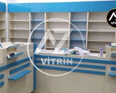 Aptek vitrin mebeli