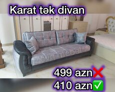 Karat tek divan endirimde yeni mebeller