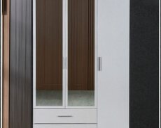 Yeni, Açılan, 3 qapılı Düz dolab, Qarderob, paltar dolabı, Türkiyə