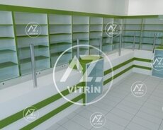 Aptek üçün vitrin mebel sifarişi
