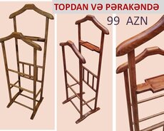 Asılqan Təbii ağacdan Paltar asılqanı.Ofis üçün asılqan