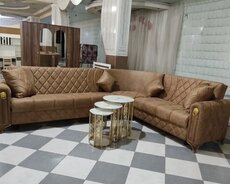 Polo künc divan iki yerli sərfəli mebeller