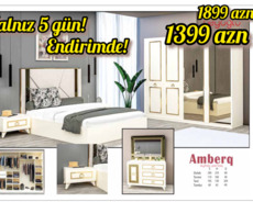 Amberq yataq dəsti sürgülü dolab yeni yataq destleri