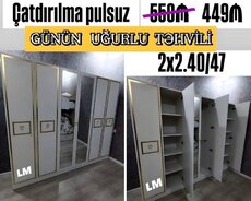 Altı qapılı dolablar təmiz laminatla