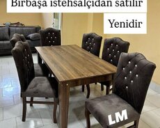 Masa + 6 Stul dəsti