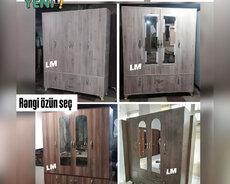 4 qapılı dolablar Endirimdə