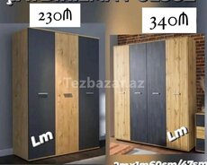 Üç qapılı Dolab təmiz laminatla