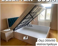 Bazalı Taxt (İki nəfərlik Çarpayı)