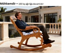 Yellənən kreslo taxtadan mismarsız-metalsız