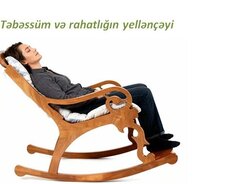 Yelləncək kreslo Taxtadan (mismar-şurupsuz uzunömürlü)