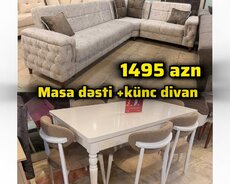 künc divan stolstul desti kompaniyada mebel