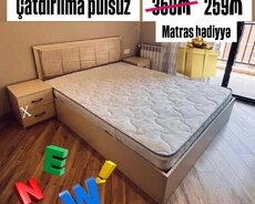 Taxt. İkinəfərlik çarpayı