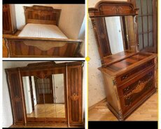 Türkiyənin bahalı taxta materialından "Yataq dəst mebeli"