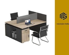 2 nəfərlik işçi masası