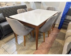 Ceviz masa desti stol stul yeni