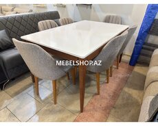 Ceviz masa desti stol stul yeni