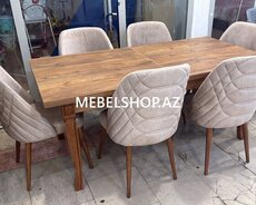 ağac materialında masa desti