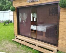 Sürgülü setkalı ağcaqanad torları