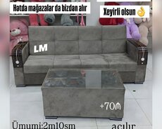 Açılan + bazalı divanlar