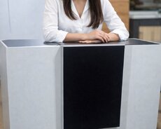 Qəbul masası (resepsiyon stendi) - Material: MDF/LDSP əsaslı korpus