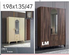 Üç qapılı dolab - Fabrik istehsali