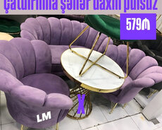 Divan və kreslo desti - Papatya