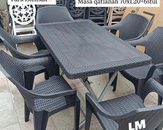 Yeni Plastik masa dəstleri
