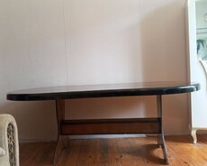 Oval formal masa – taxta üstlü (tək stol (masa) )