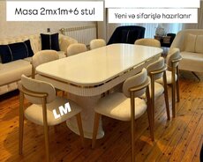 Möhtəşəm masa dəsti Fıstıq ayaqla