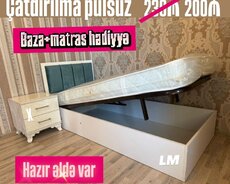 Tək neferlik bazalı çarpayılar