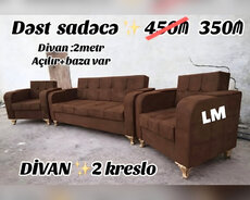 Divan + 2 kreslo