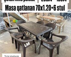 Yeni Plastik masa dəsti
