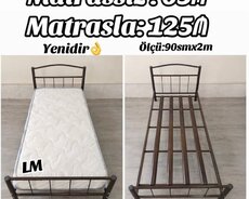 Tək nəfərlik dəmir çarpayı